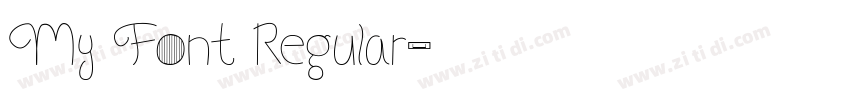 My Font Regular字体转换